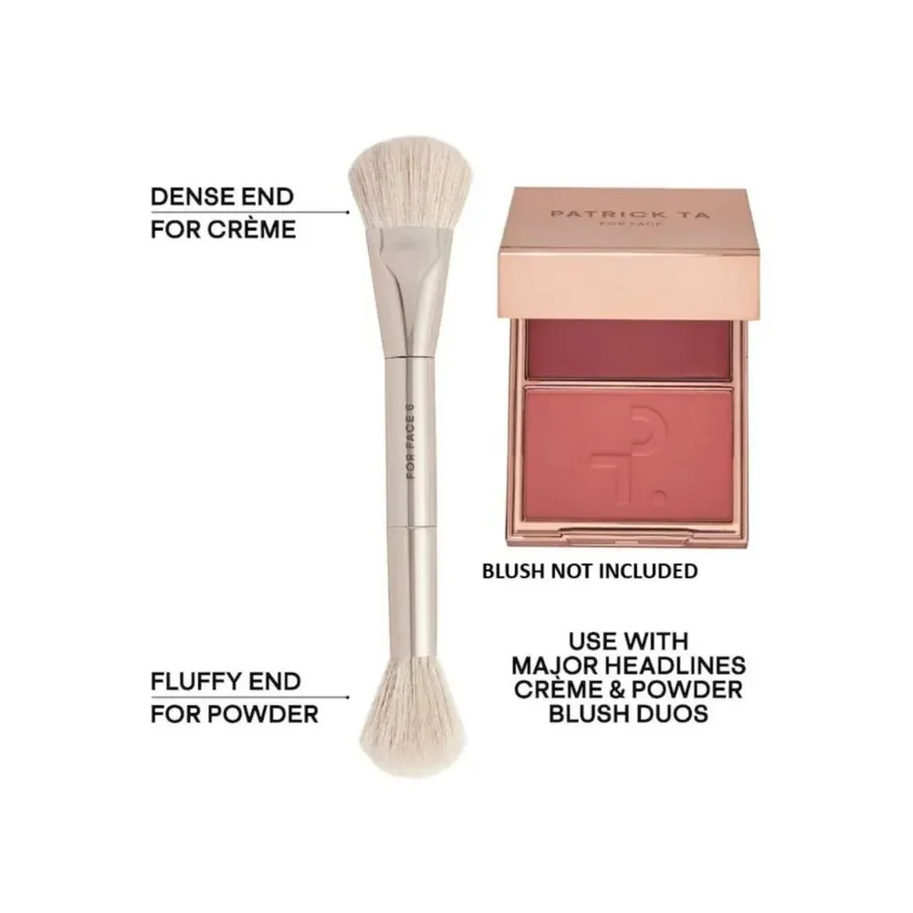 Patrick Ta ~ DUAL ENDED PRECISION BLUSH BRUSH (For Face 6)  ⭐NIB